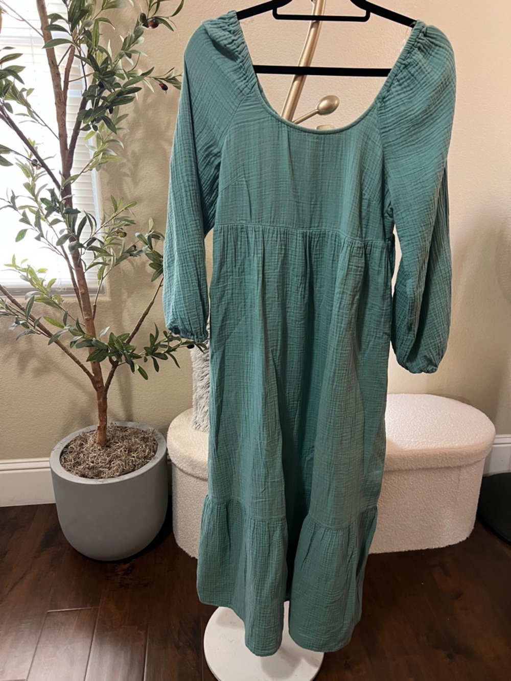 Universal Thread Teal Green Maxi Dress with Scoop Neck - Picture 2 of 6